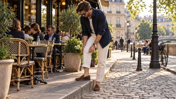 10 manières tendance de porter le mocassin masculin